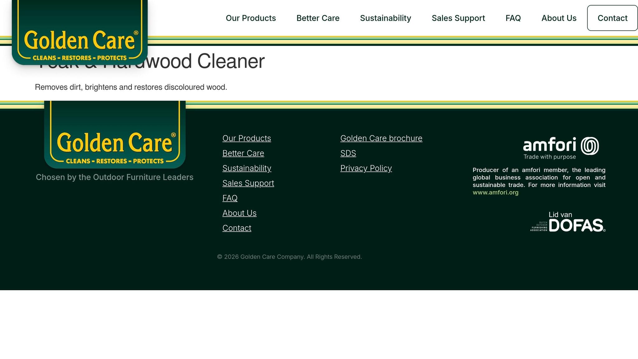 Golden Care Teak Cleaner
