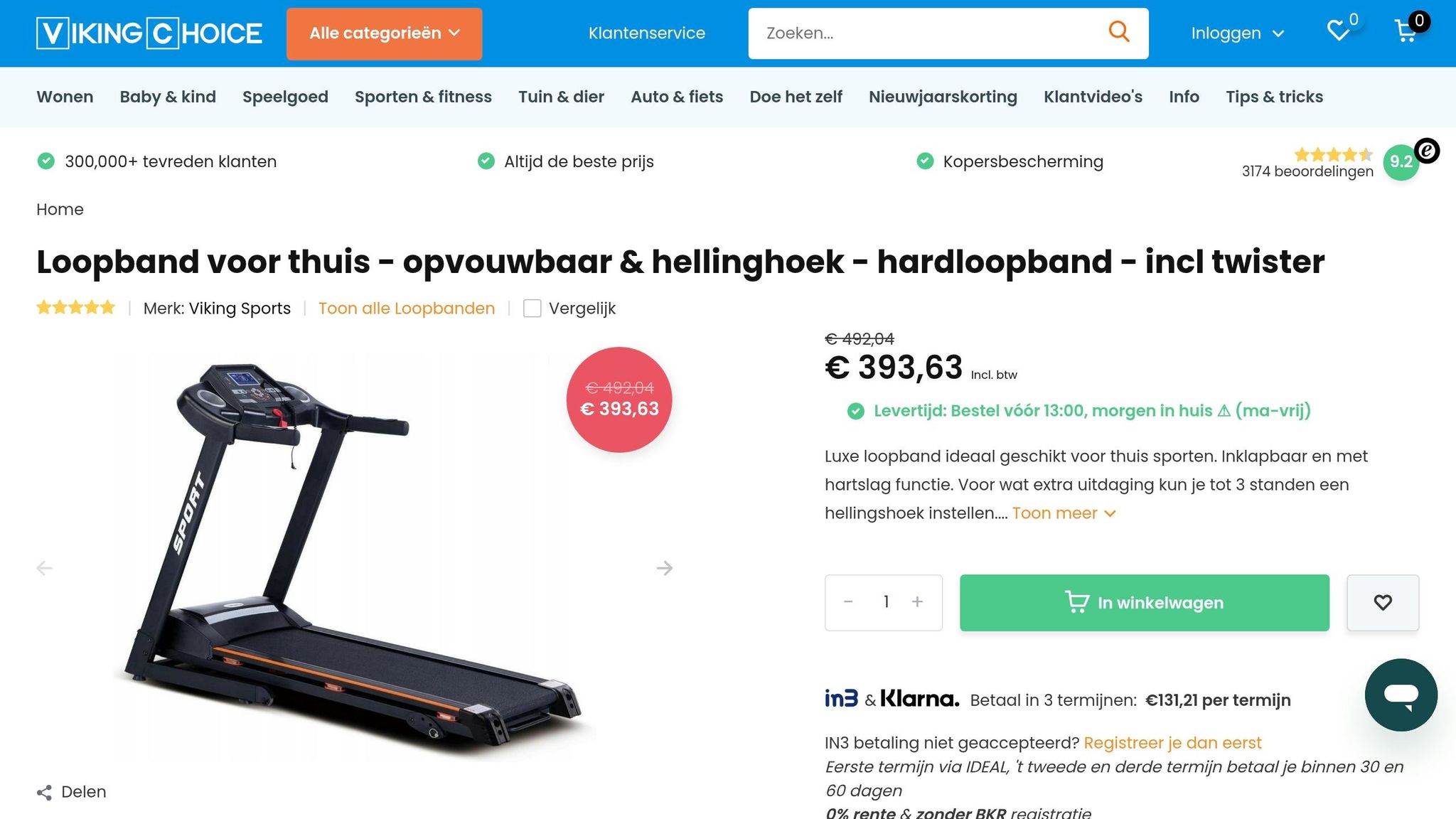 Viking Choice Basic Fitness Treadmill