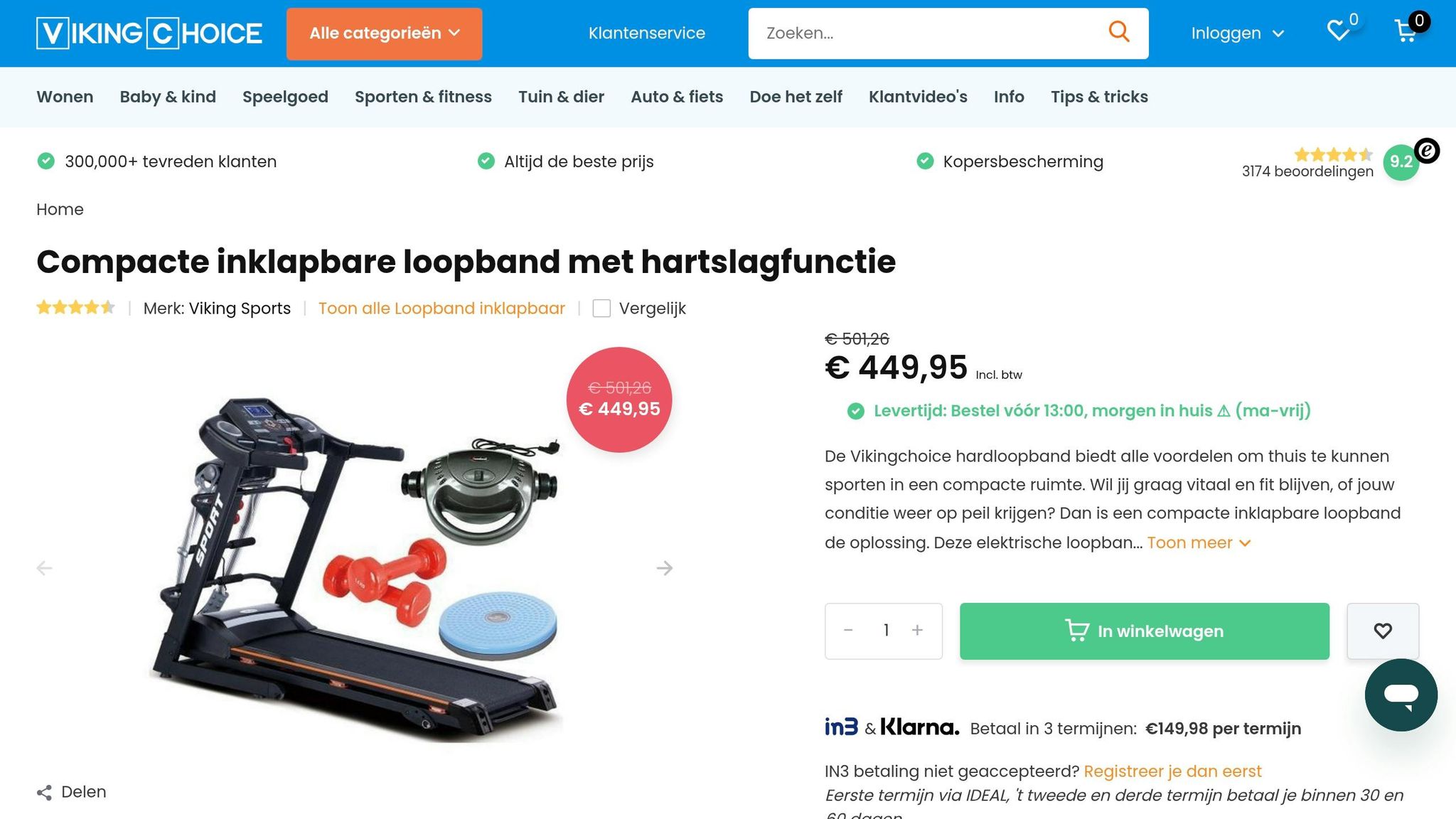 Viking Choice Basic Fitness Treadmill