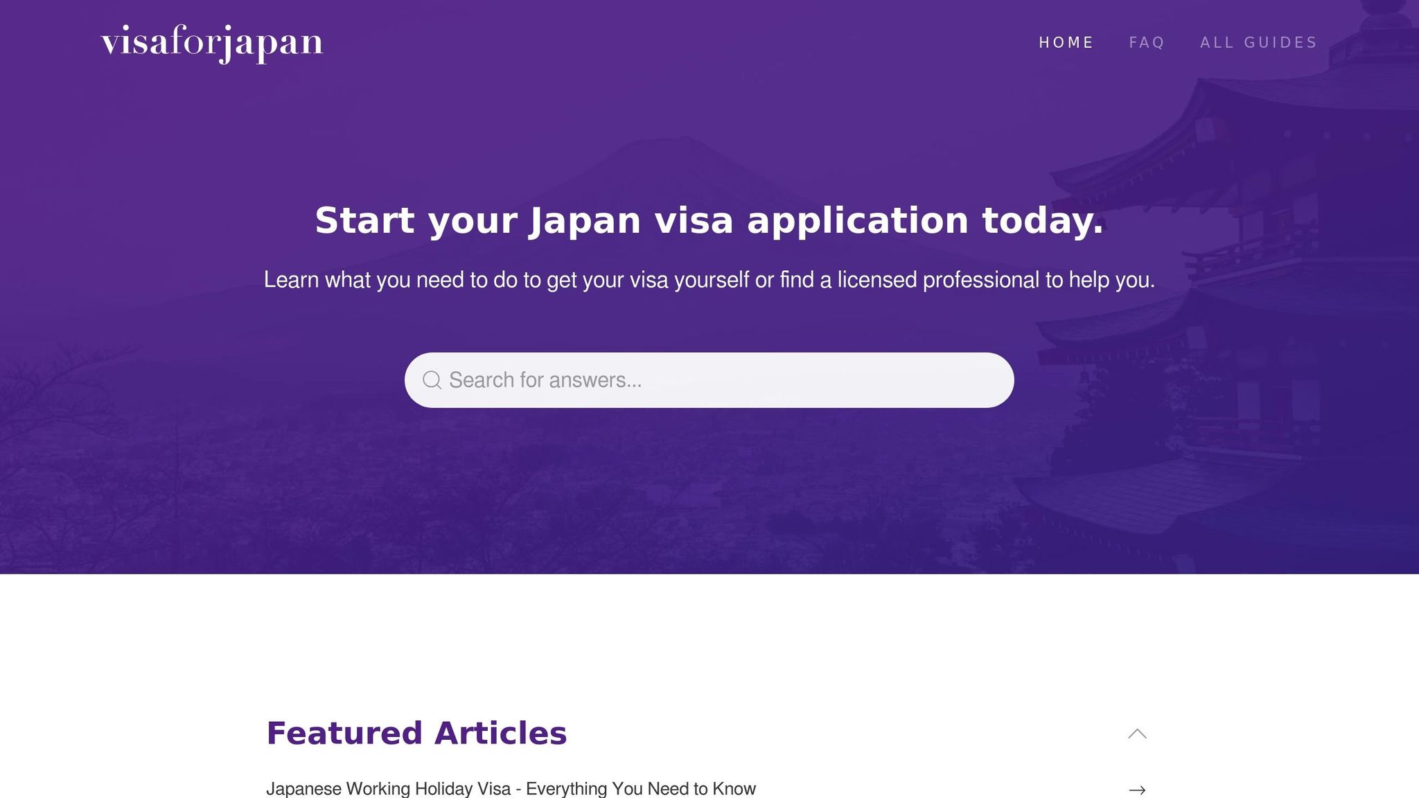 Visa for Japan