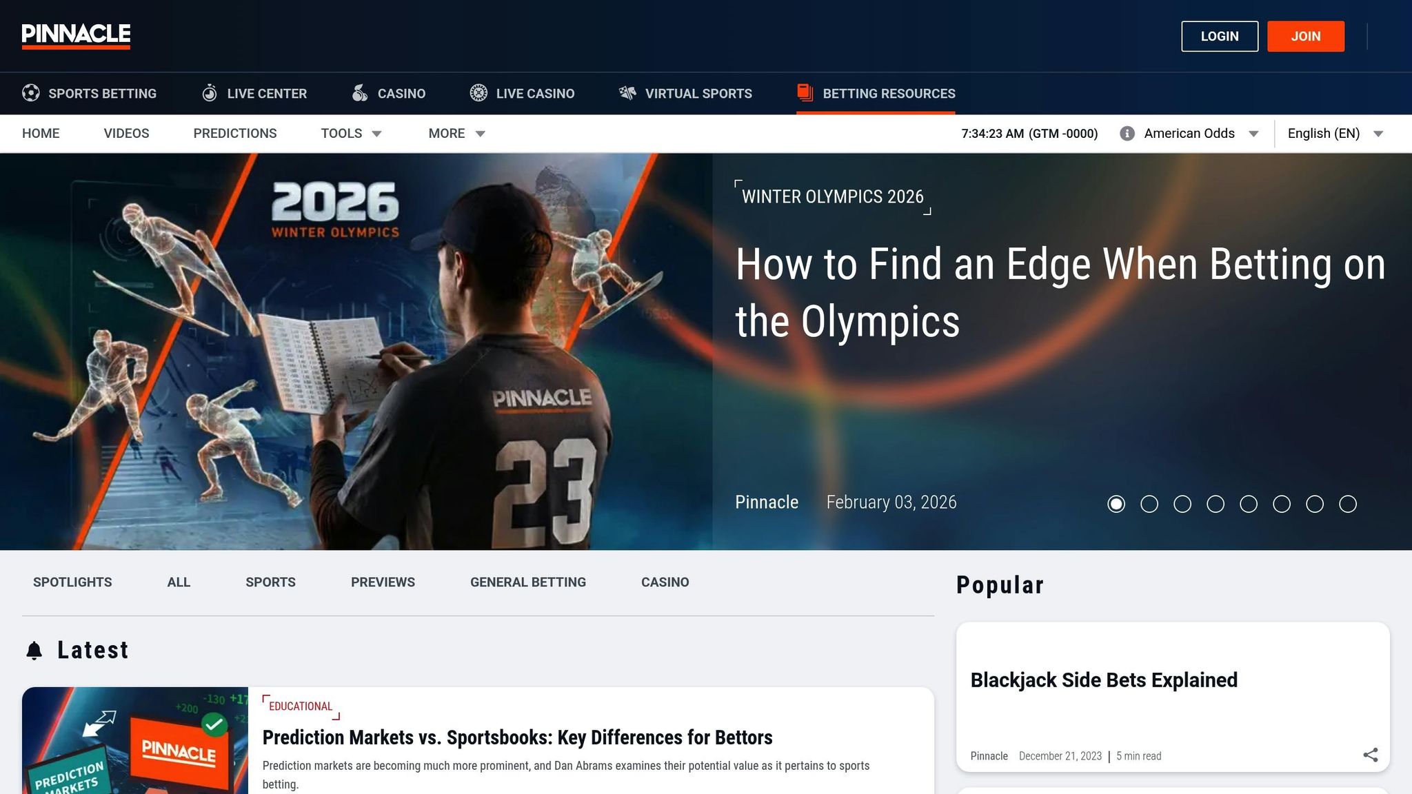 Pinnacle Sportsbook Academy