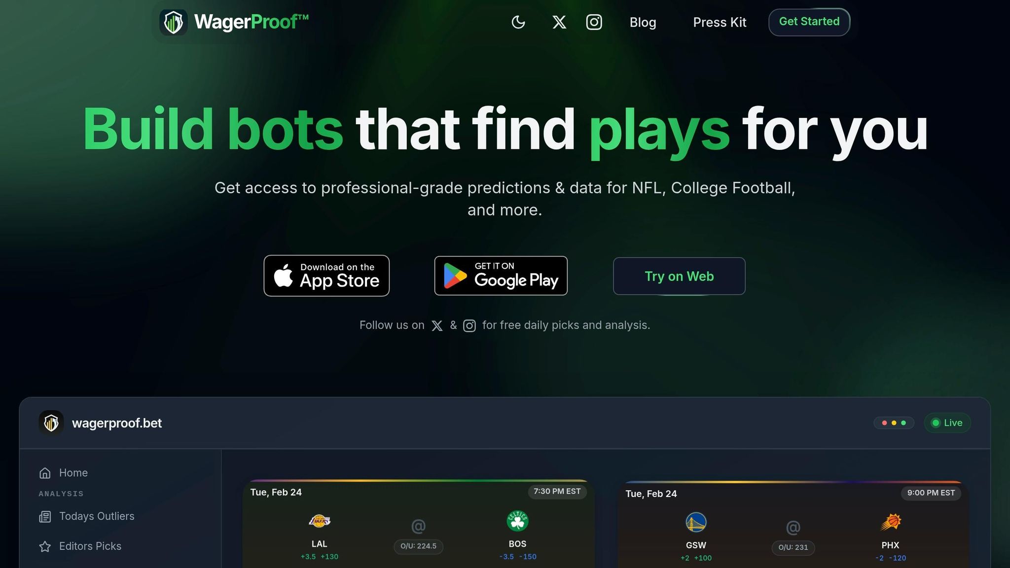 WagerBot Chat