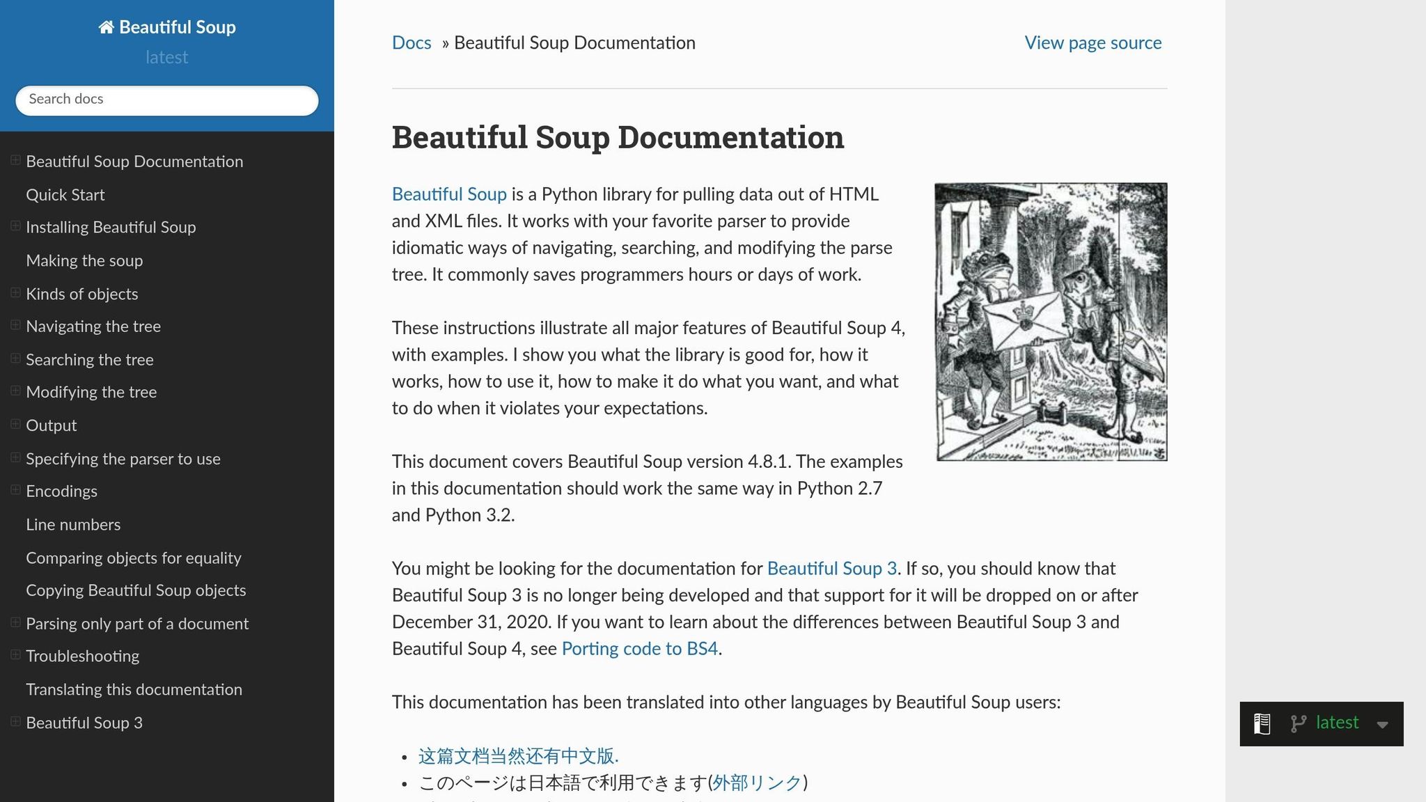 Beautiful Soup