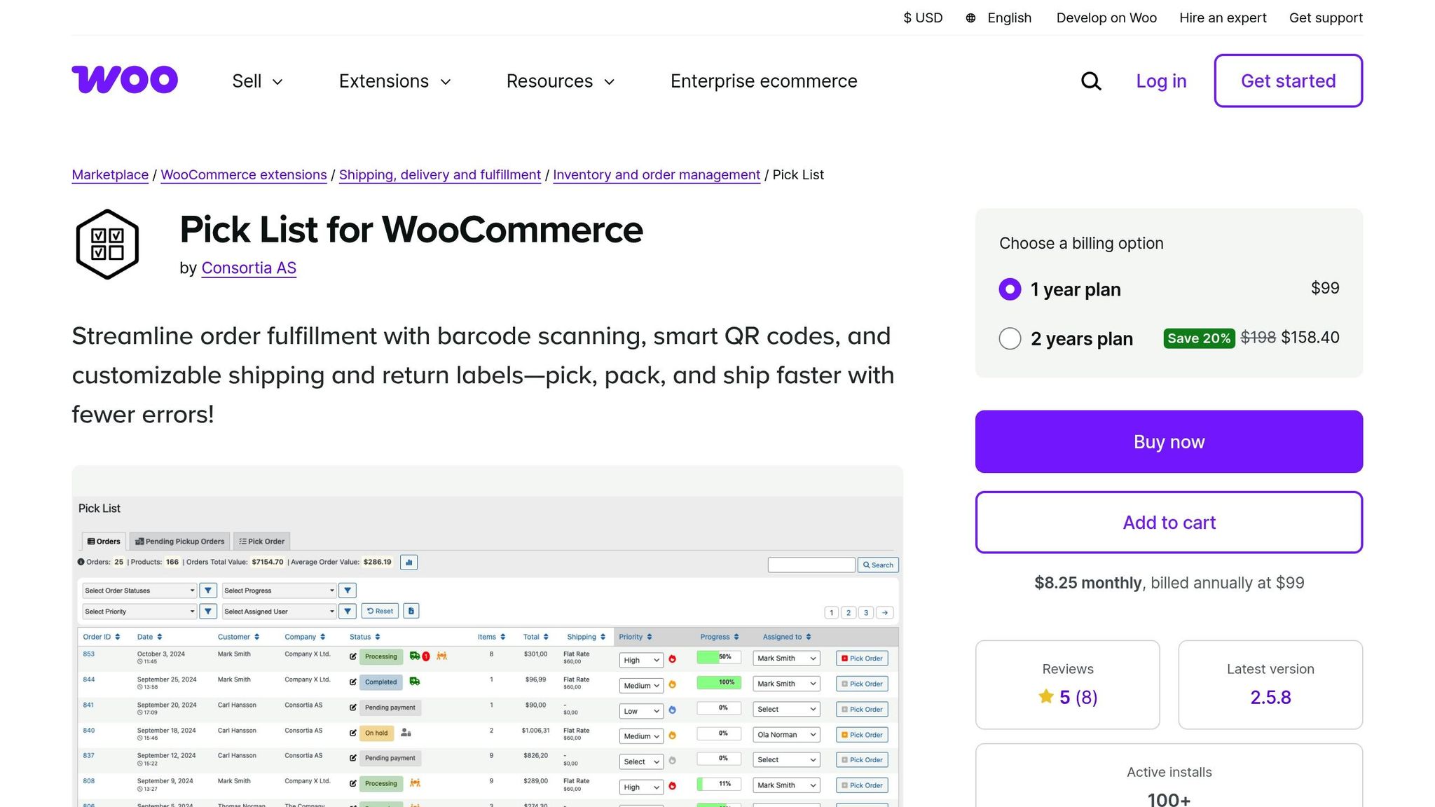 Pick List for WooCommerce