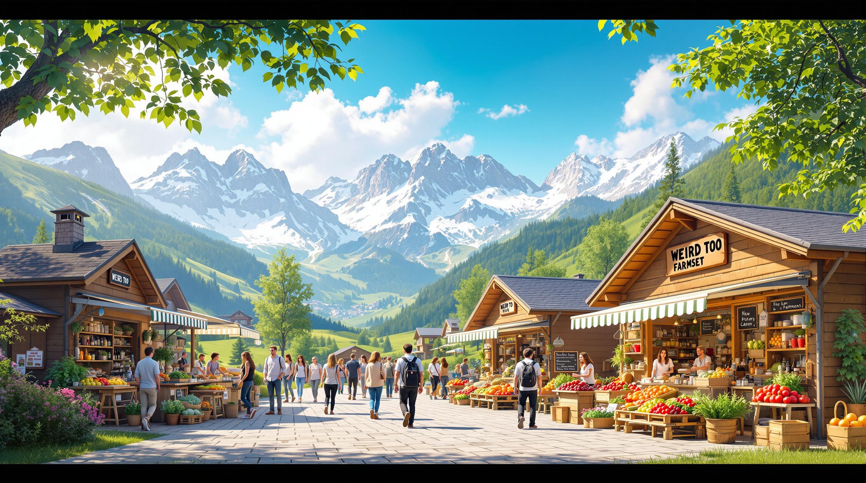 Welcome to the alpine farmers market.