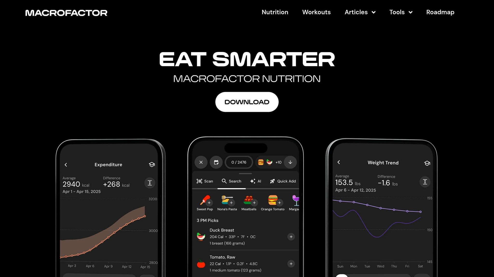 MacroFactor app screenshot