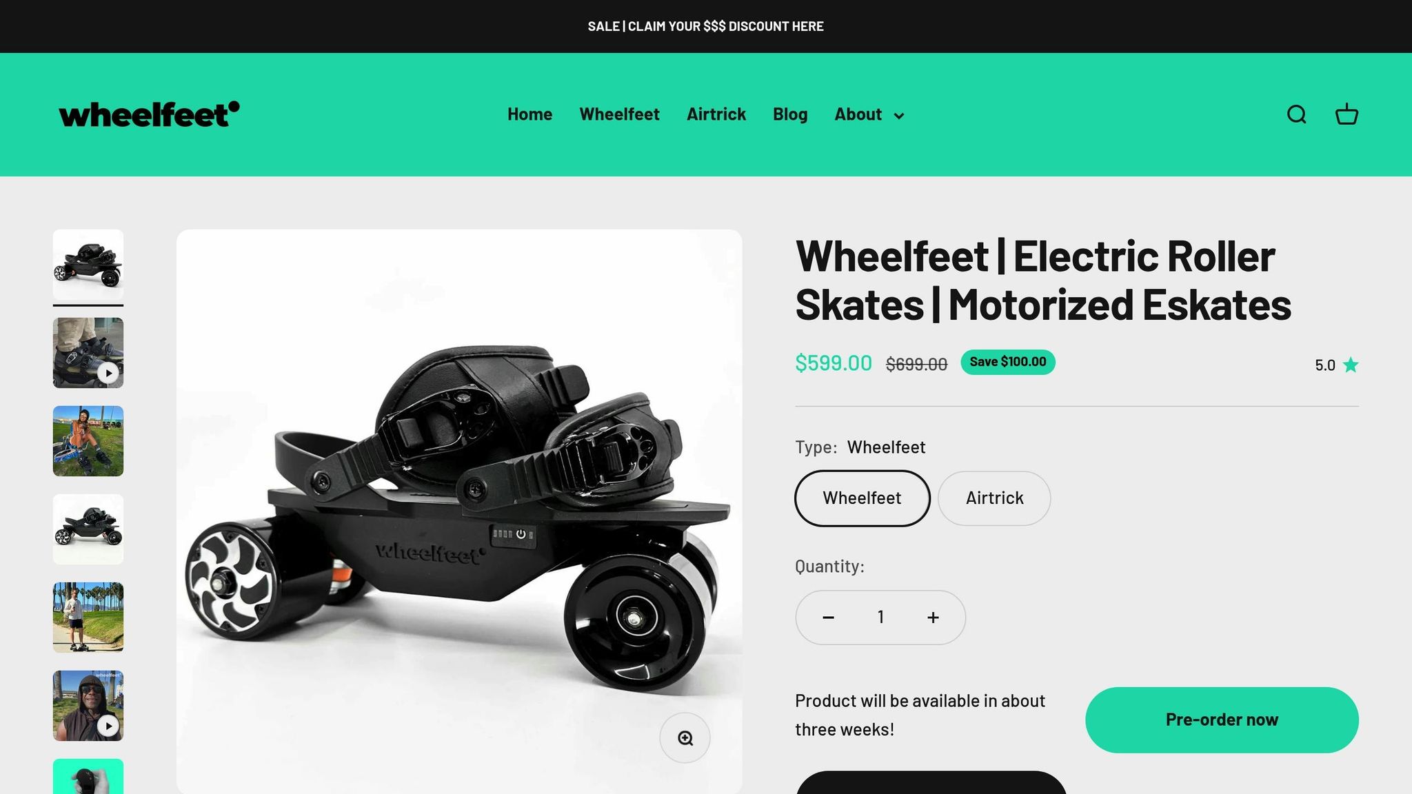 Wheelfeet Electric Roller Skates