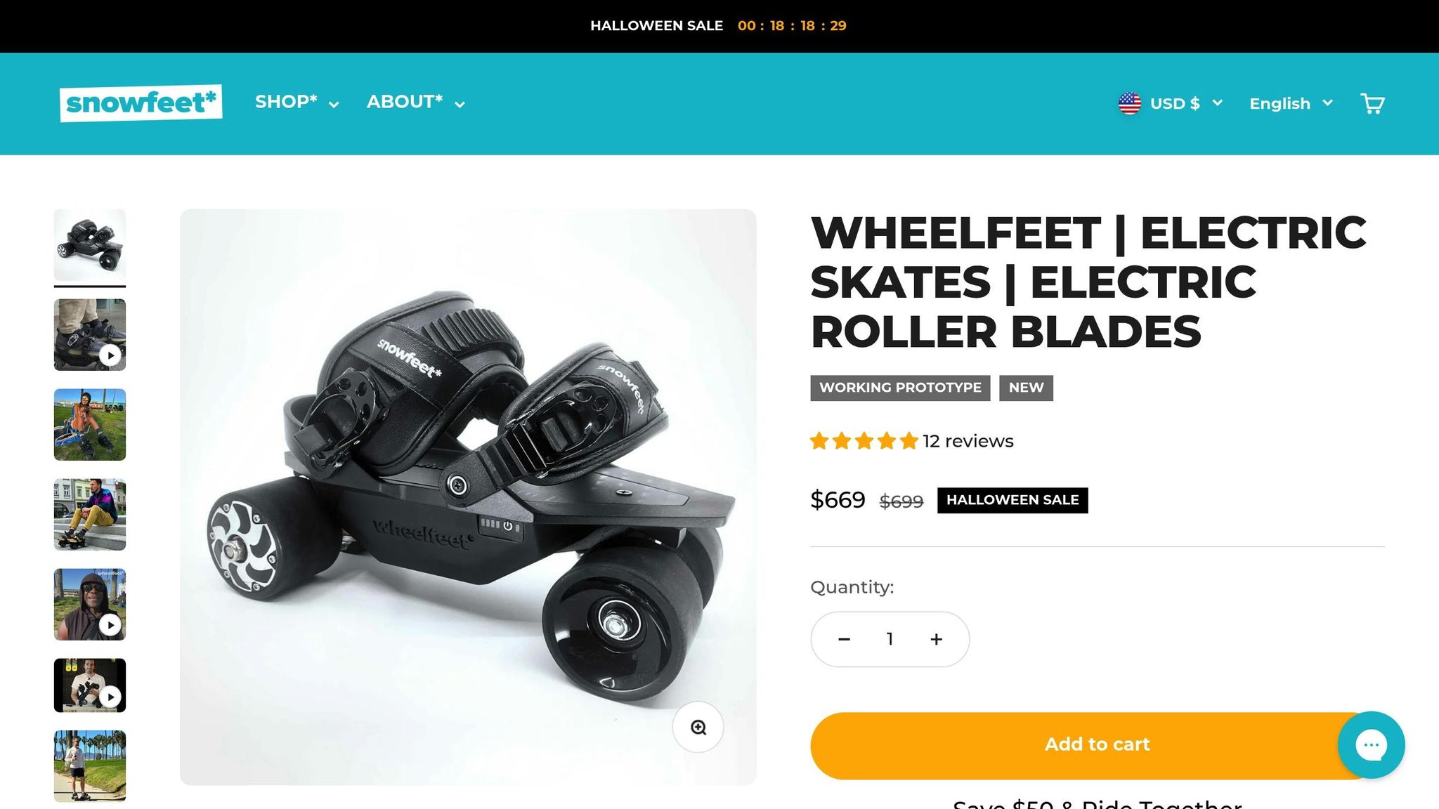 Wheelfeet Electric Roller Skates