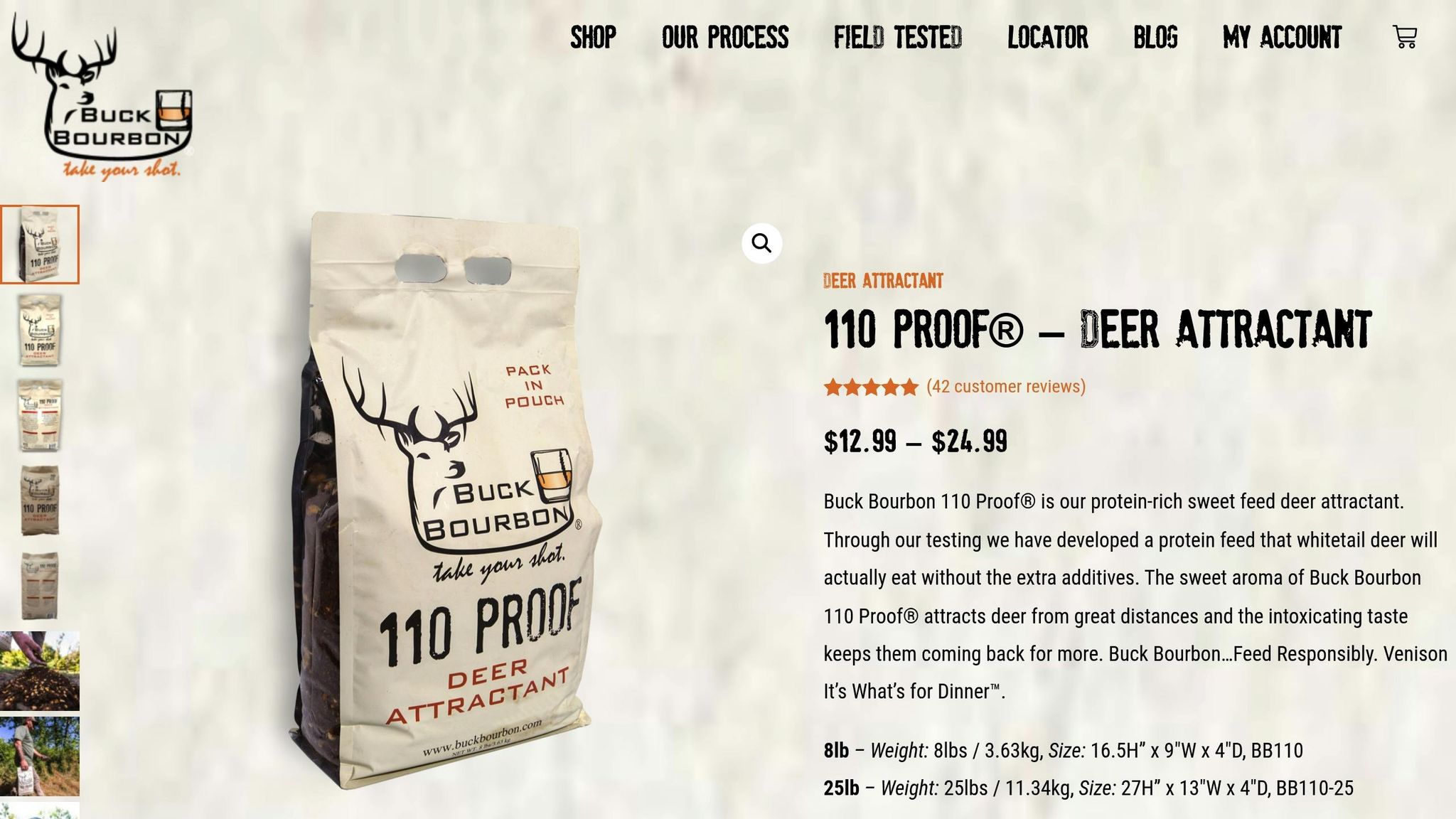 Buck Bourbon 110 Proof
