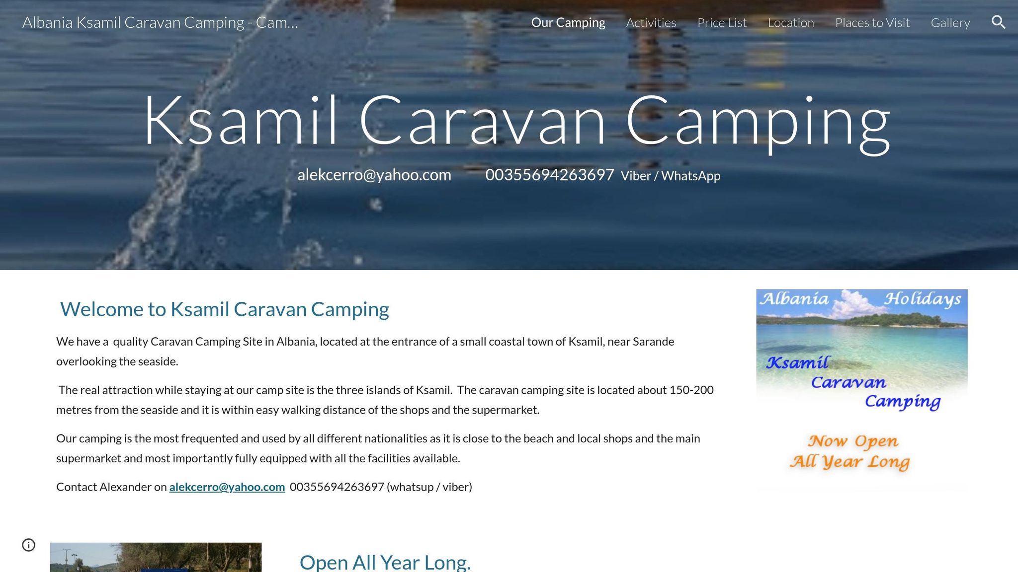 Ksamil Caravan Camping
