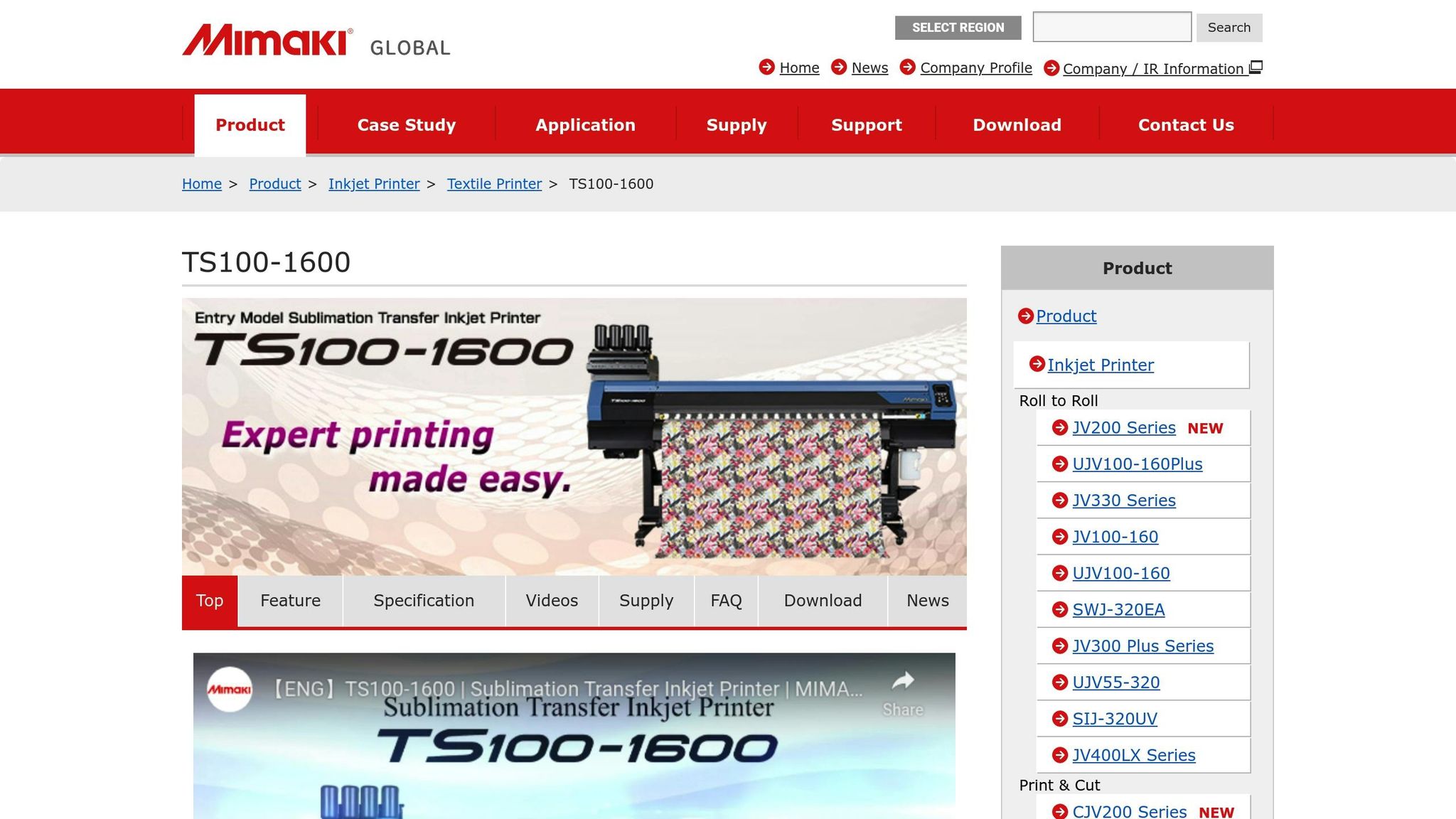 Mimaki TS100-1600