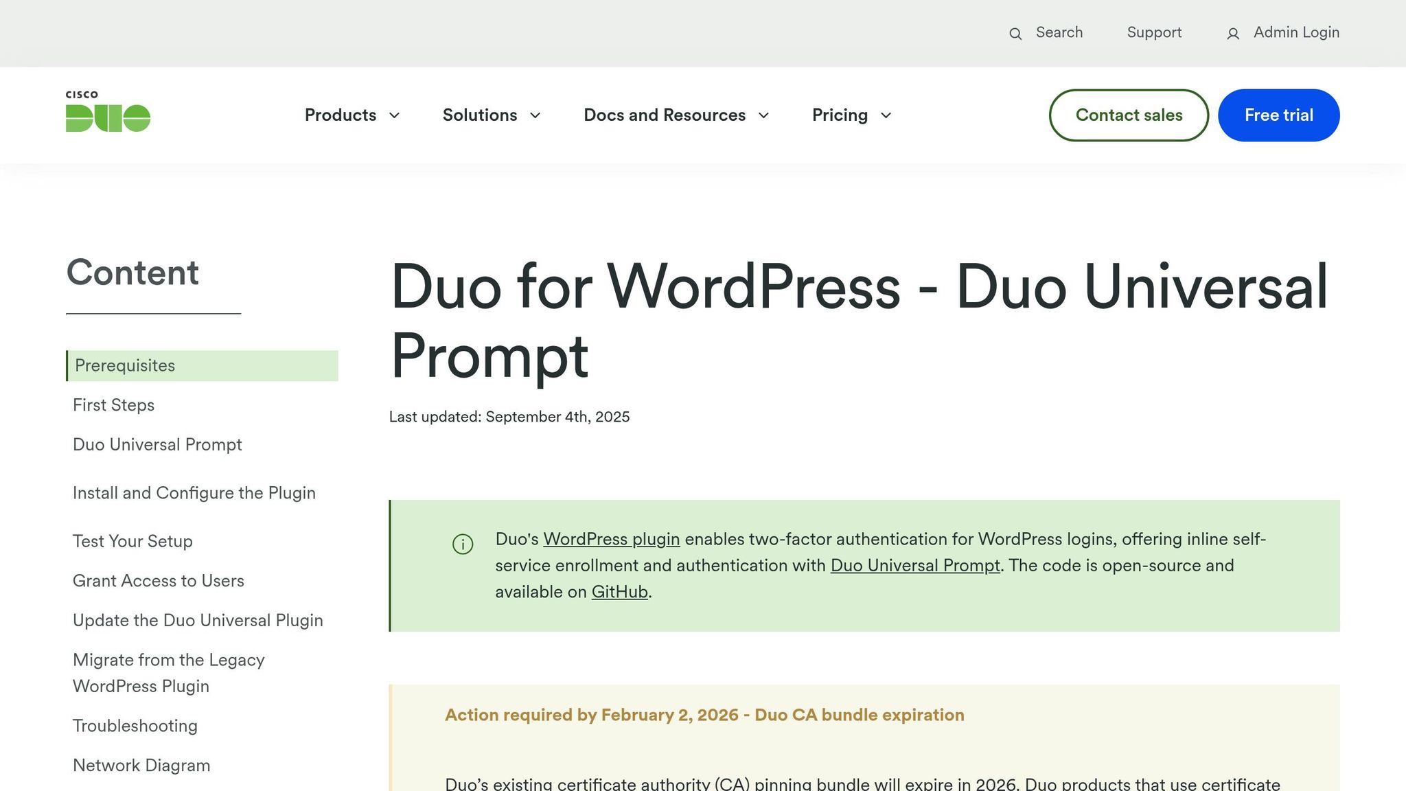 Duo Two-Factor Authentication