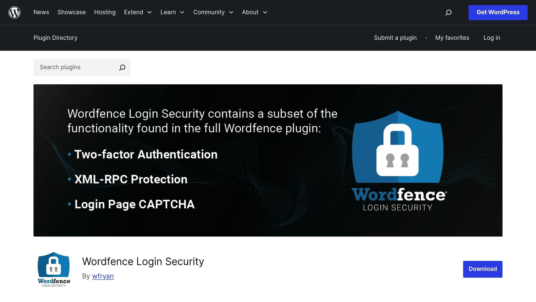 Wordfence Login Security