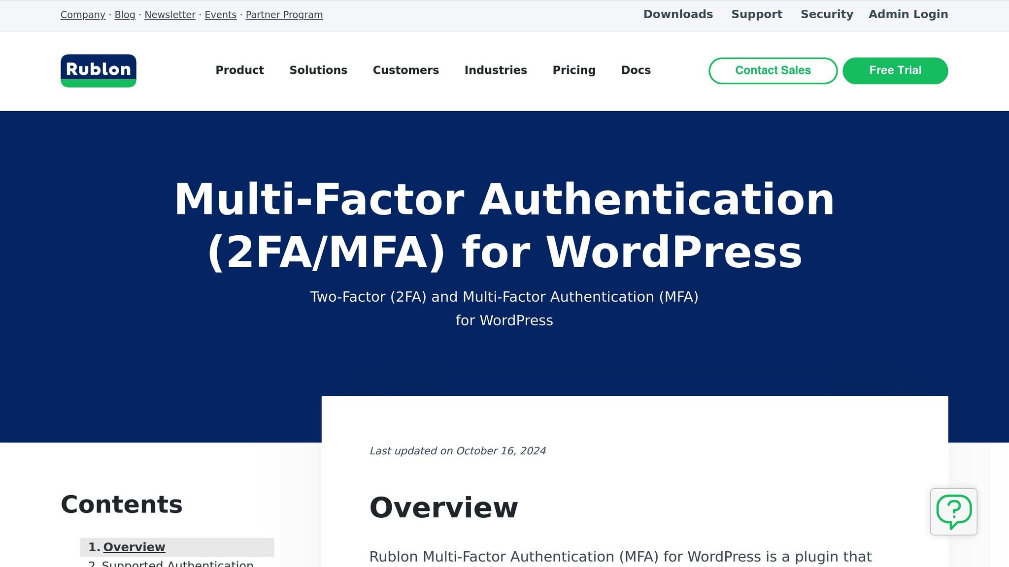 Rublon Two-Factor Authentication