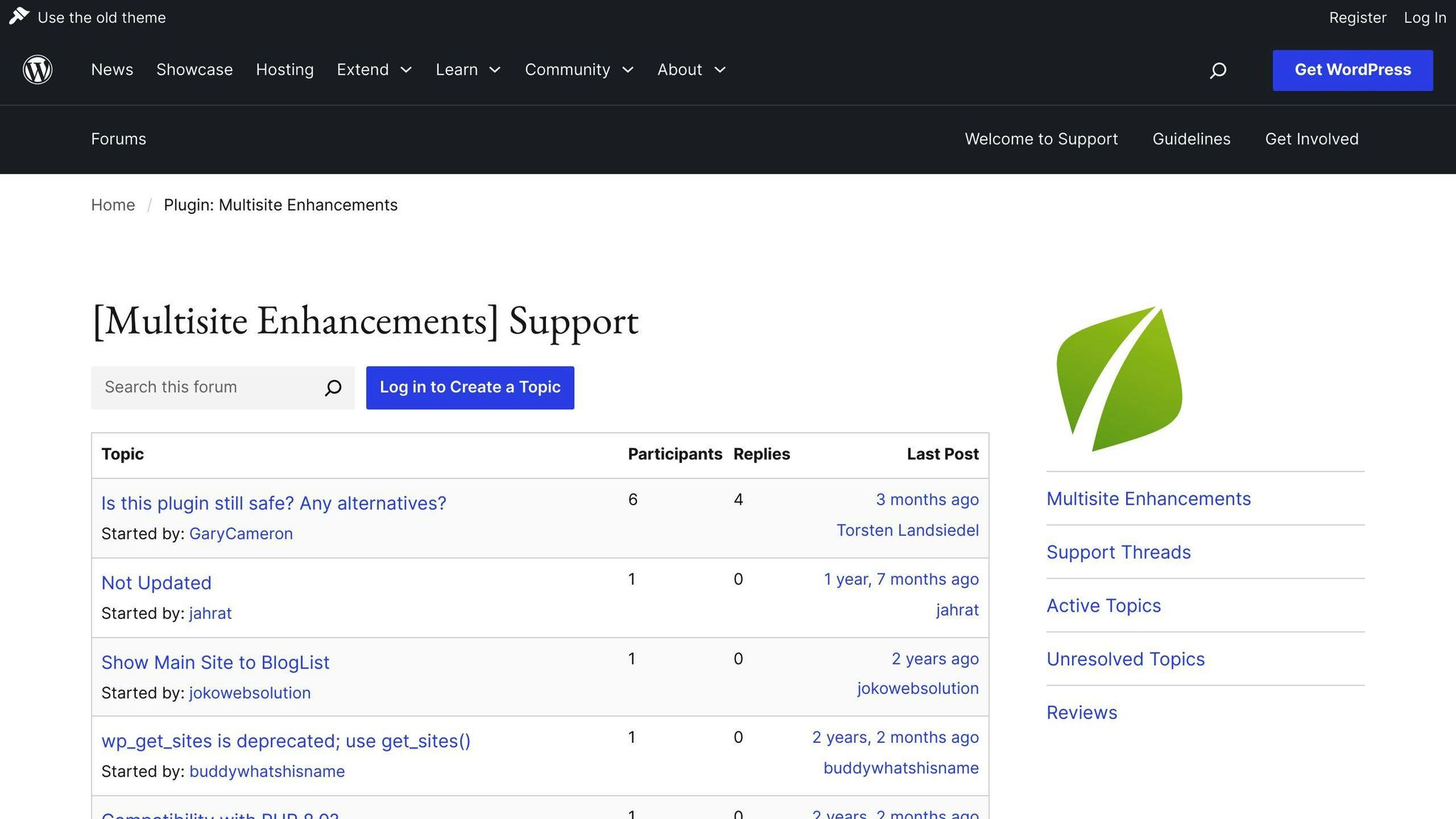 Multisite Enhancements