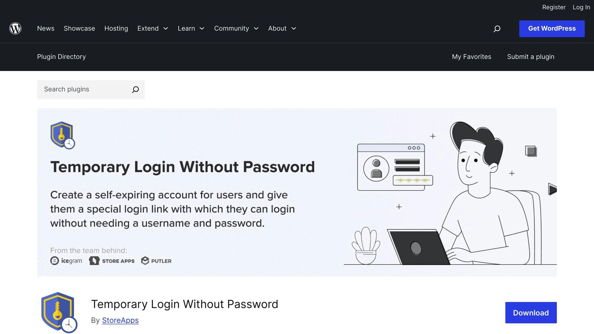 Temporary Login Without Password