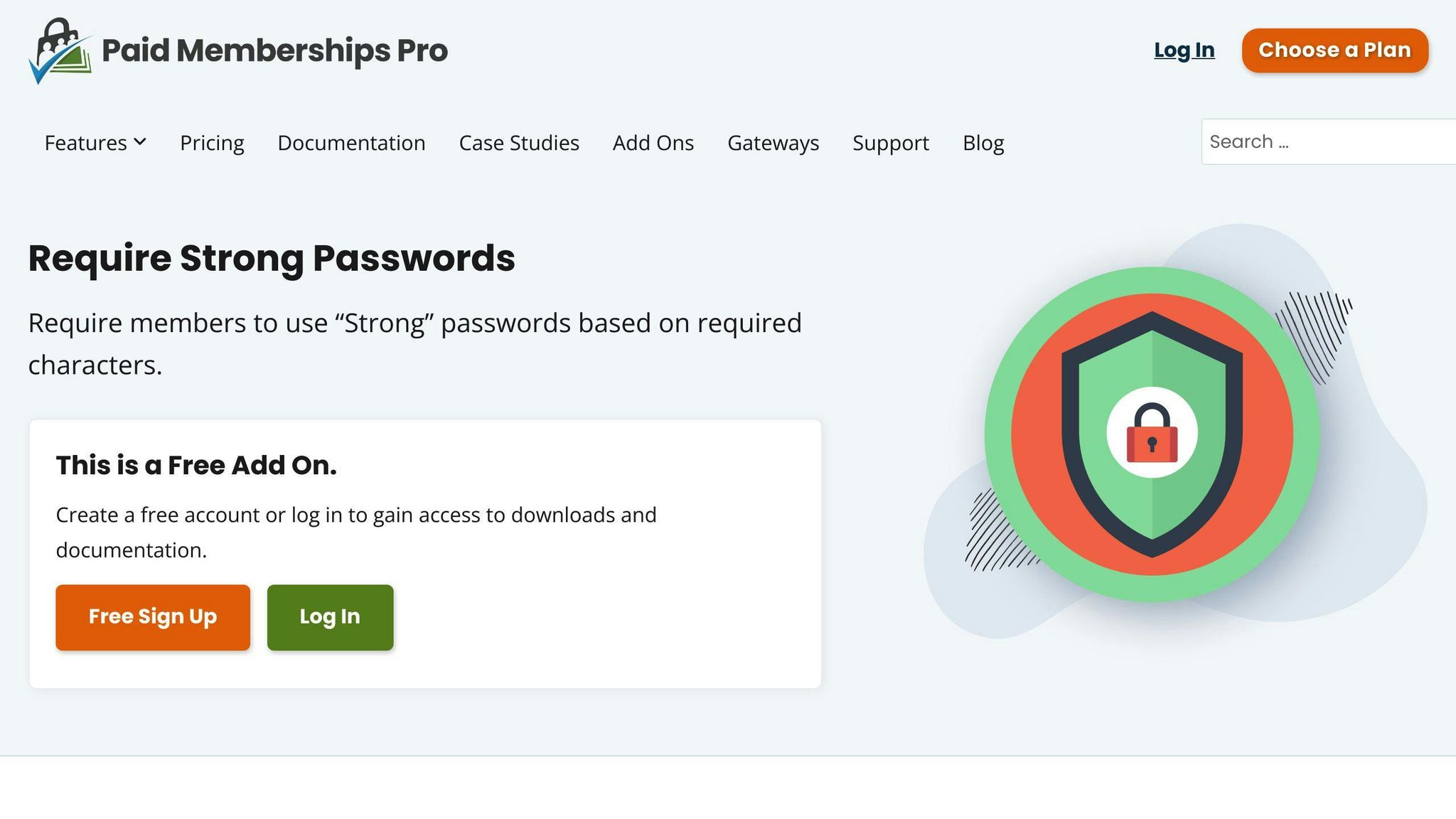 Require Strong Passwords Add On Plugin - Paid Memberships Pro