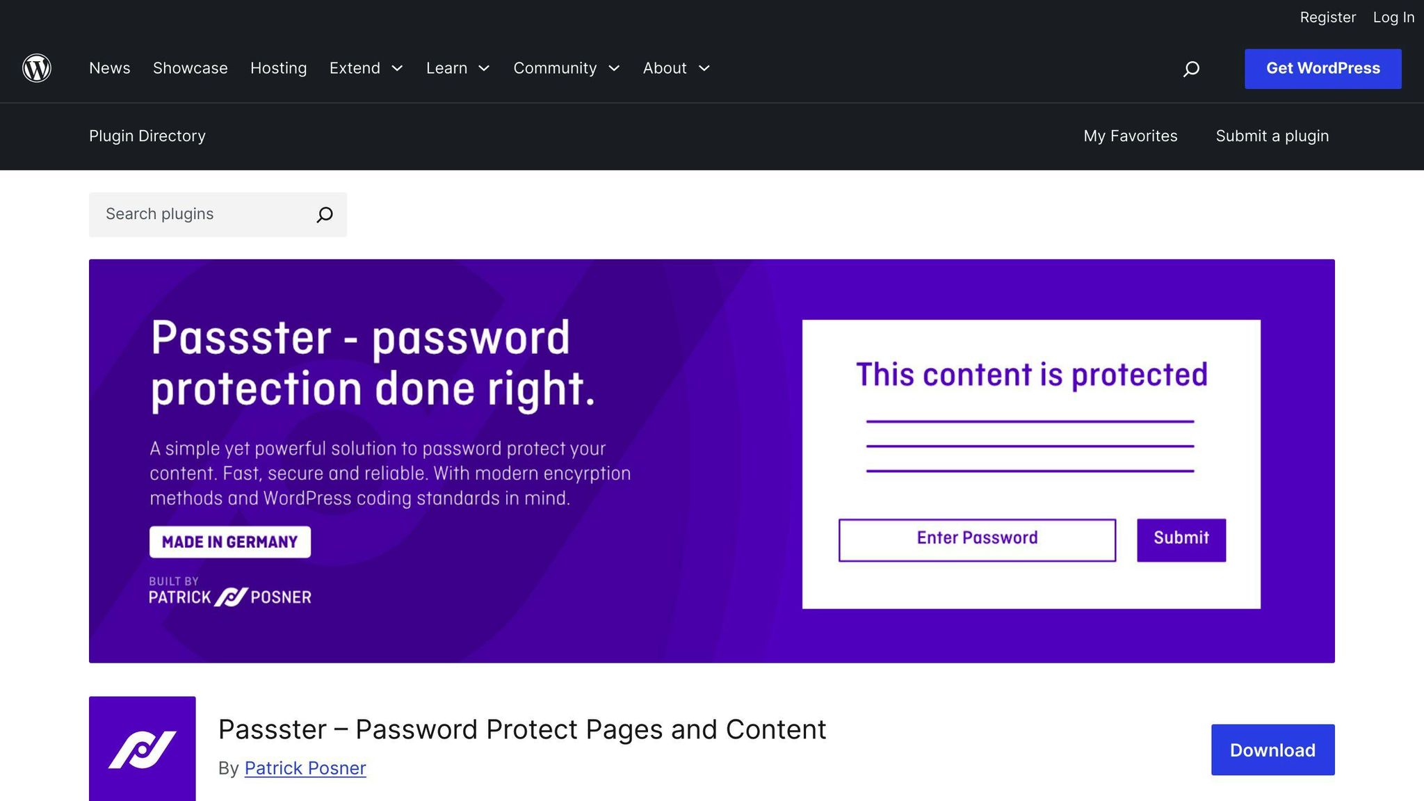 Passster – Password Protection