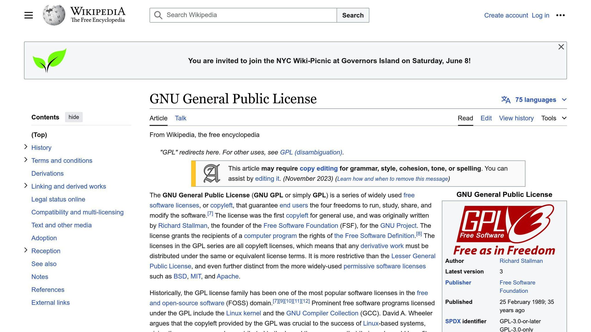 GNU General Public License