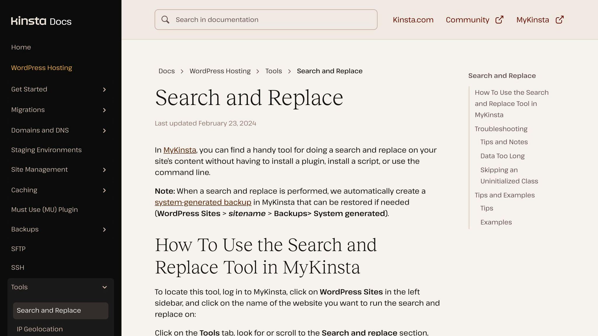 MyKinsta