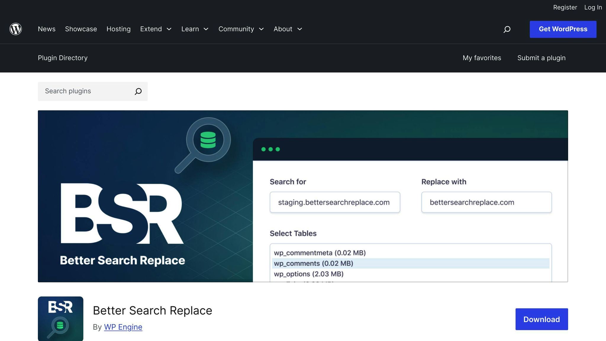 Better Search Replace