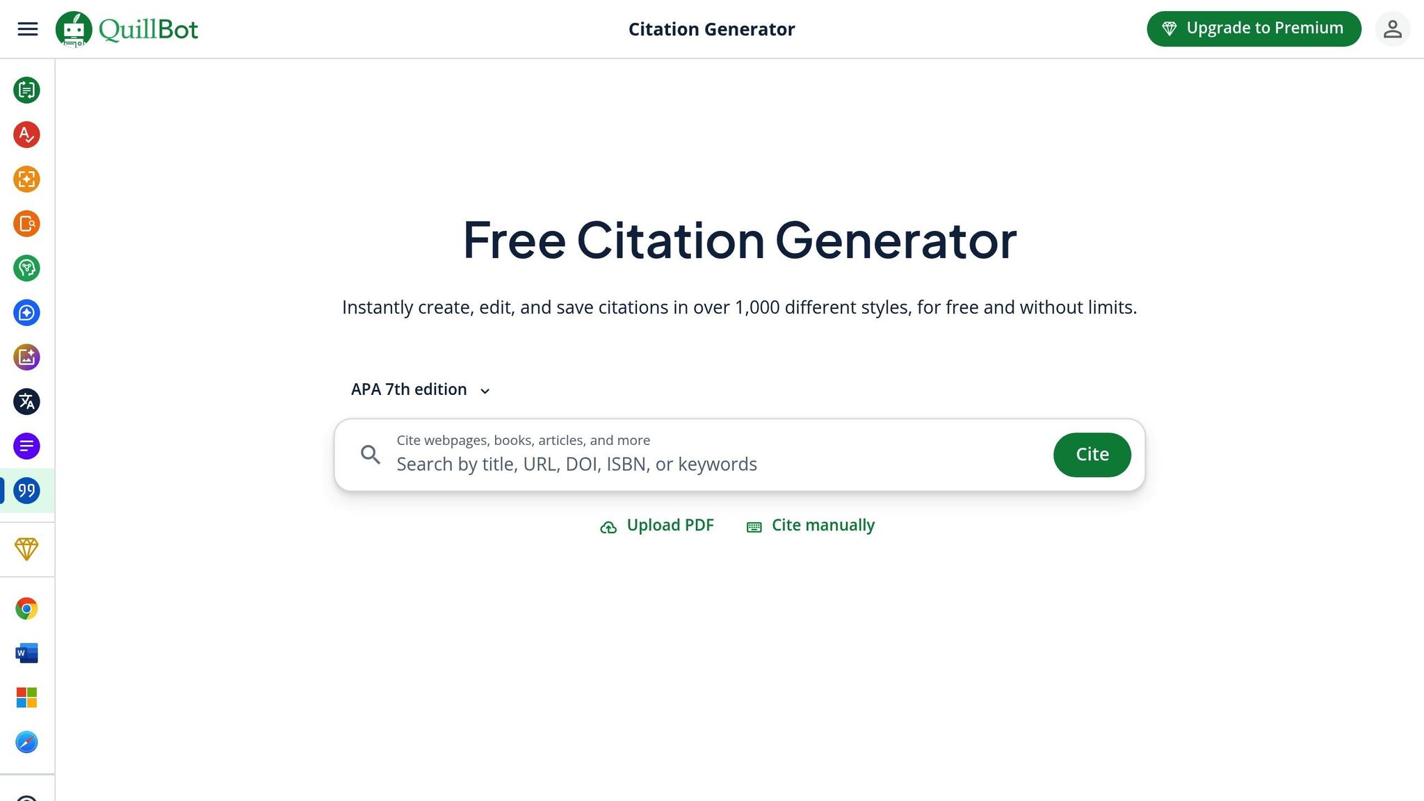 QuillBot Citation Generator