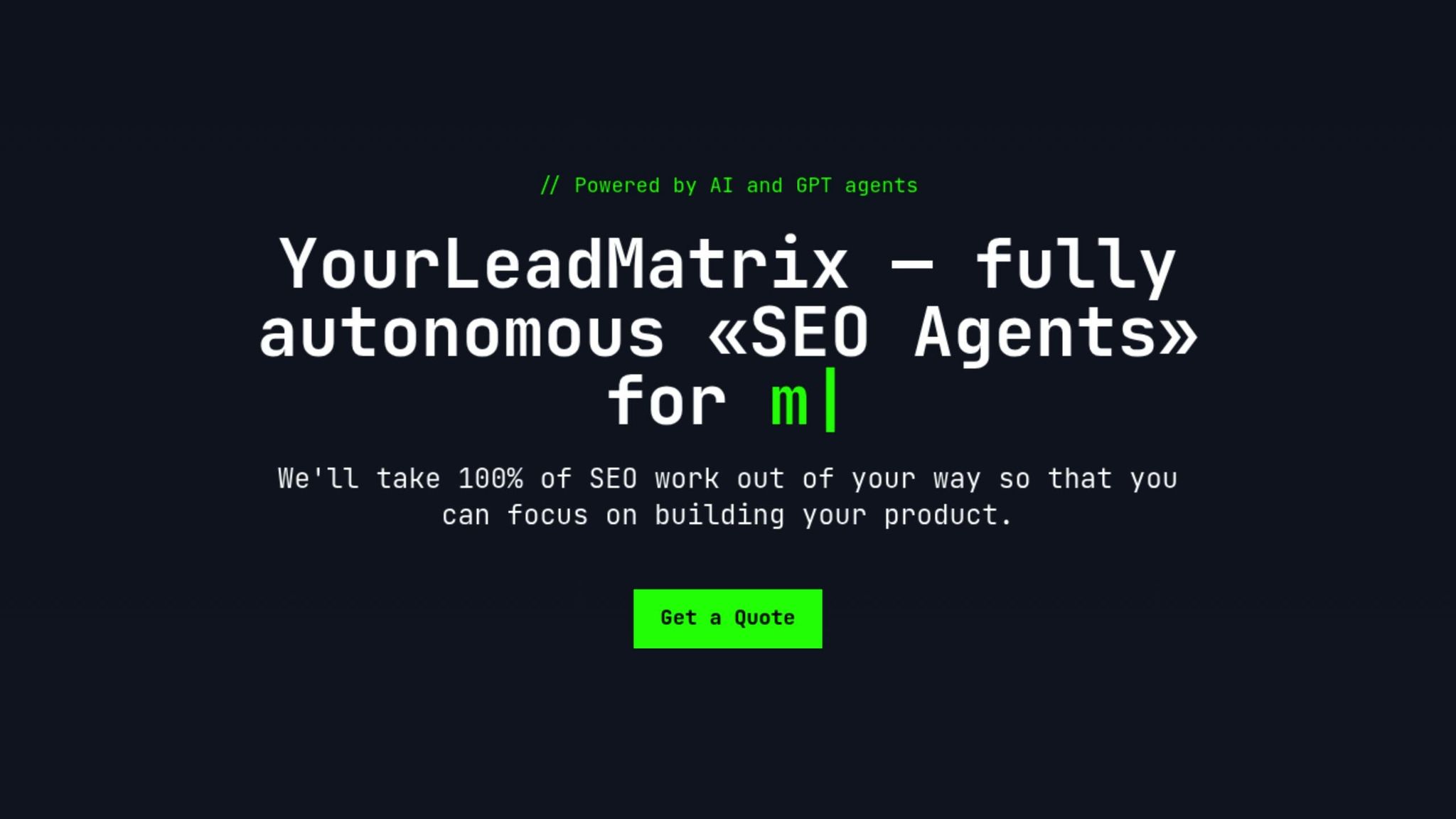 Your Lead Matrix