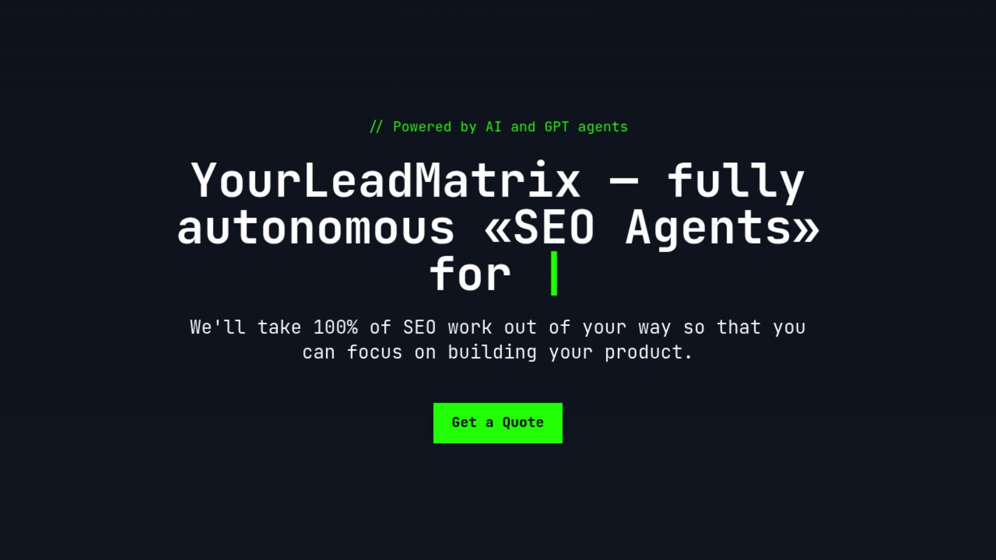 Your Lead Matrix