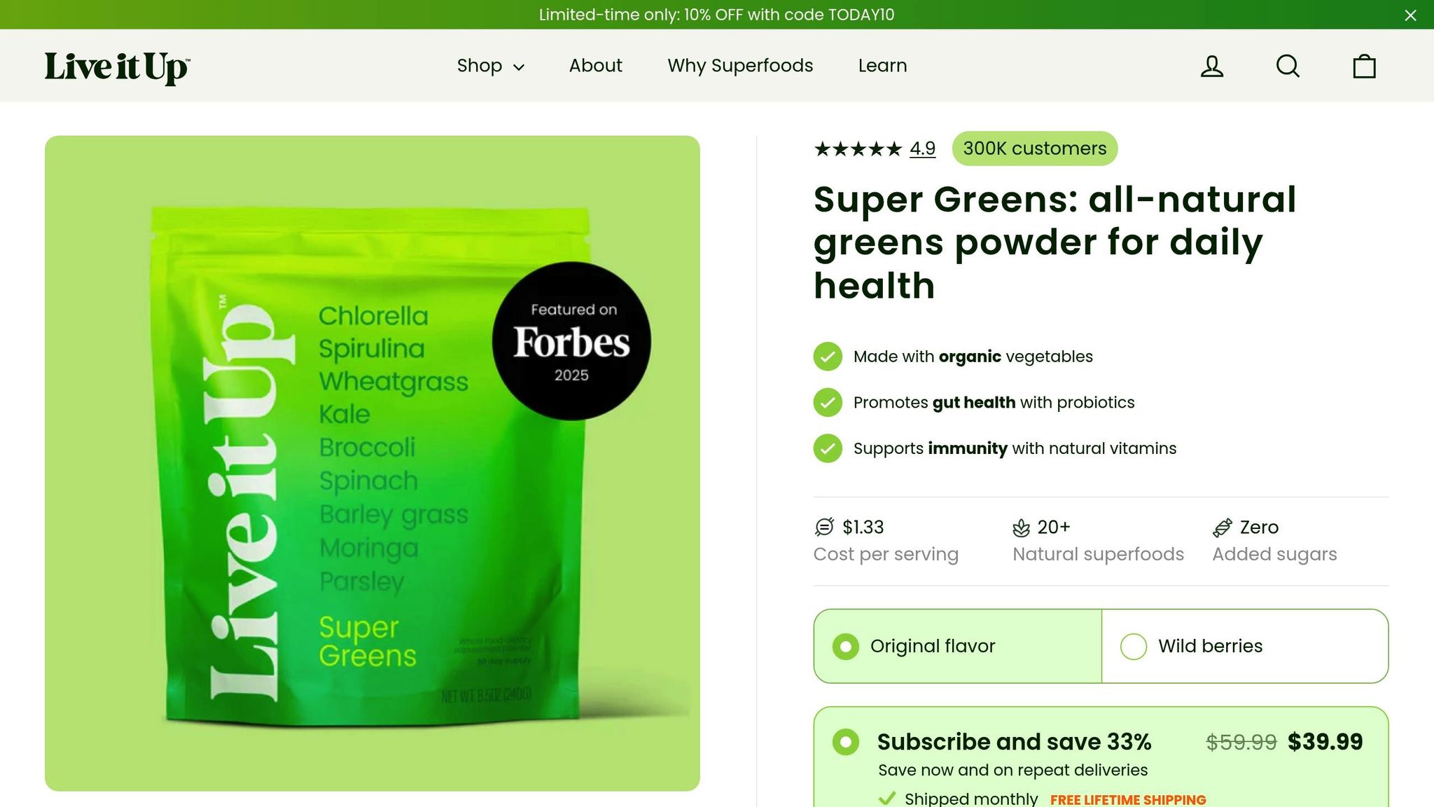 Live it Up Super Greens