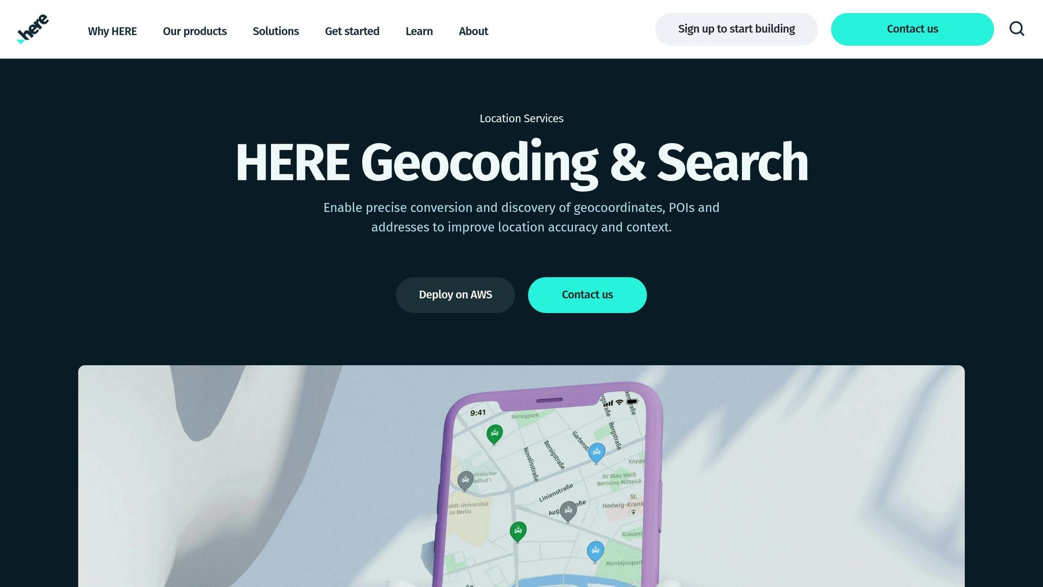 HERE Geocoding and Search