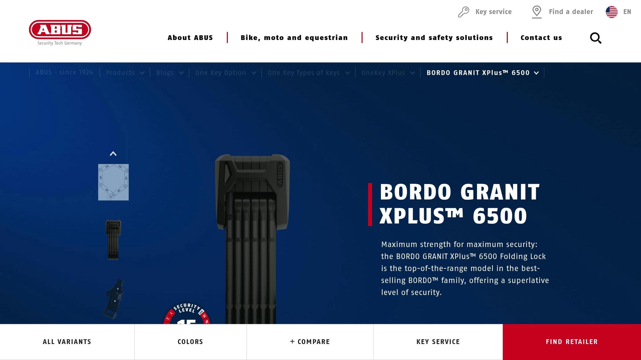 Abus Bordo Granit XPlus 6500