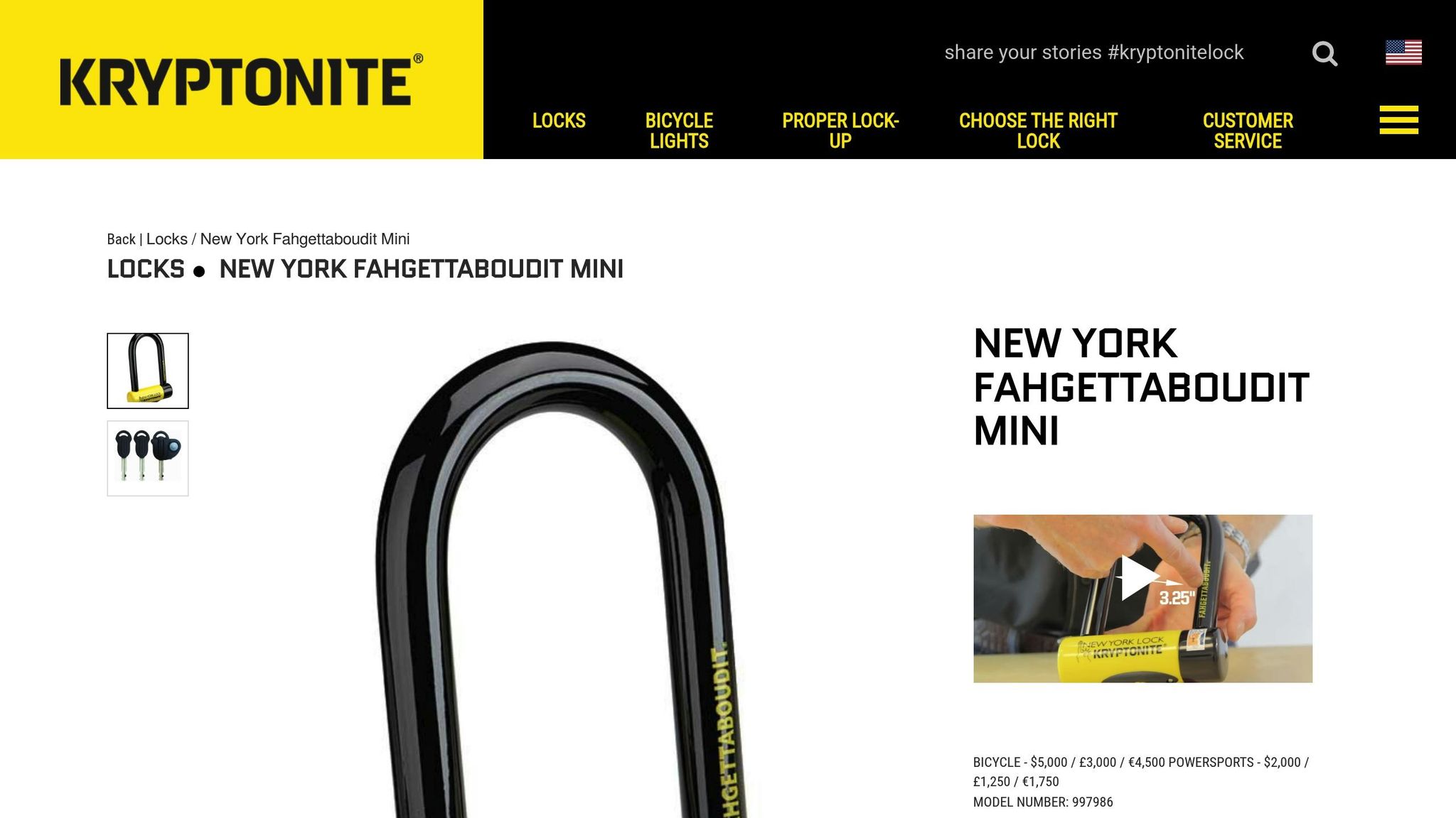 Kryptonite New York Fahgettaboudit Mini