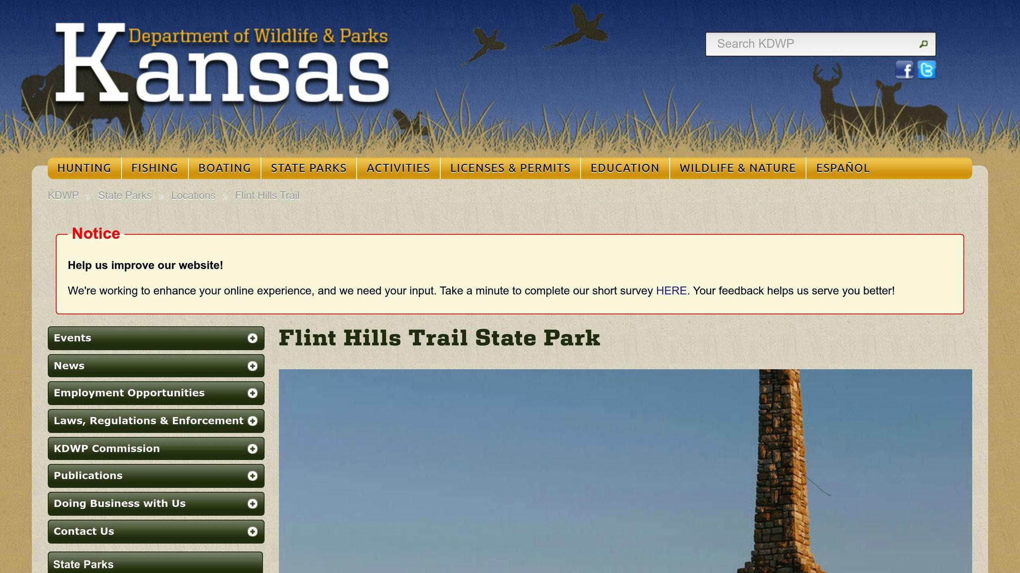 Flint Hills Trail State Park